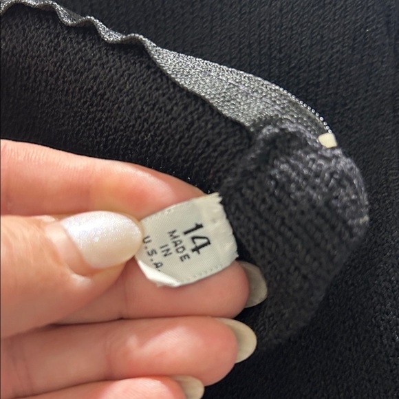 St. John Classic Black Knit Sweater - Picture 6 of 6